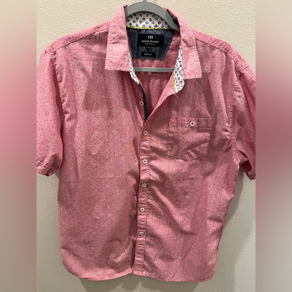Michael Brandon slim fit button down shirt